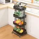 Carrito Multifuncional Giratorio de 4 Niveles